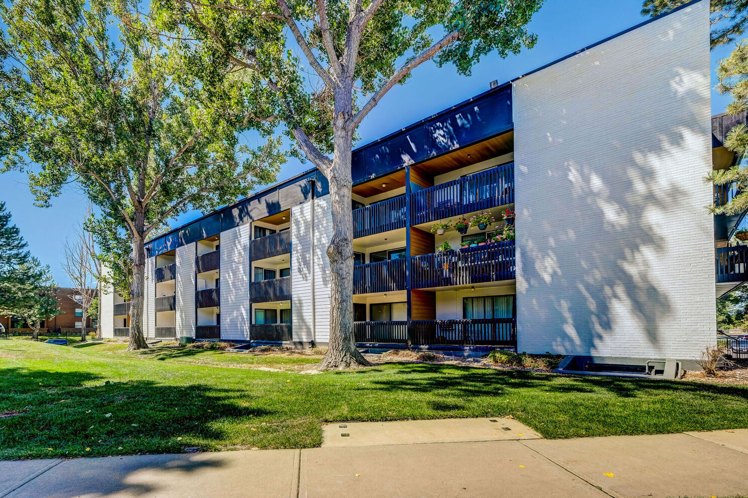 side view of the property building